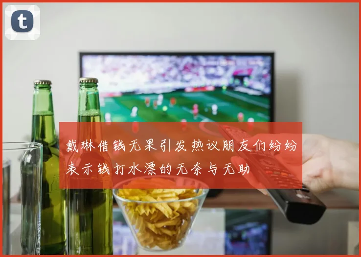 戴琳借钱无果引发热议朋友们纷纷表示钱打水漂的无奈与无助